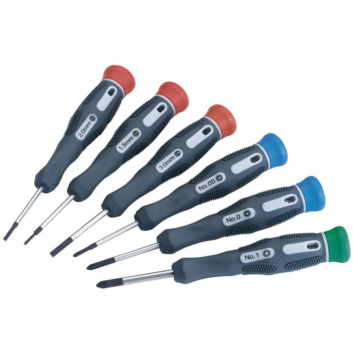 Draper Soft Grip Precision Screwdriver Set (6 Piece) 78924 Draper - Dynamic Drive
