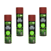 4 x New Autotek Tough Durable Primer Spray Paint - Red - 500ml Autotek  - Dynamic Drive