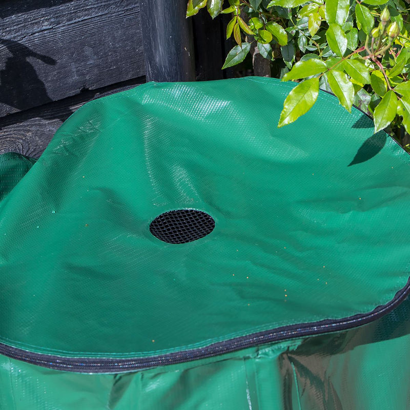 Dellonda Collapsible PVC Garden Water Butt with Zipped Lid & Drain Tap 250L Dellonda - Dynamic Drive