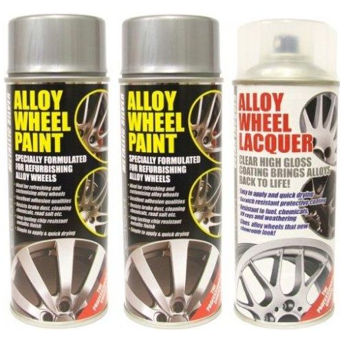 E-Tech Professional Alloy Wheel Silver Paint X2+ Lacquer 400ml Aerosol Cans E-Tech - Dynamic Drive