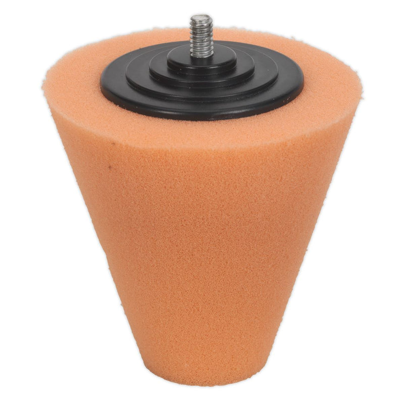 Sealey Buffing & Polishing Foam Cone Orange/Firm PTCCHC85O Sealey - Dynamic Drive