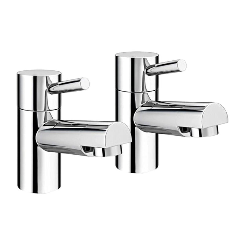 AG Risby Lever Style Basin Taps (Pair) Chrome AG - Dynamic Drive