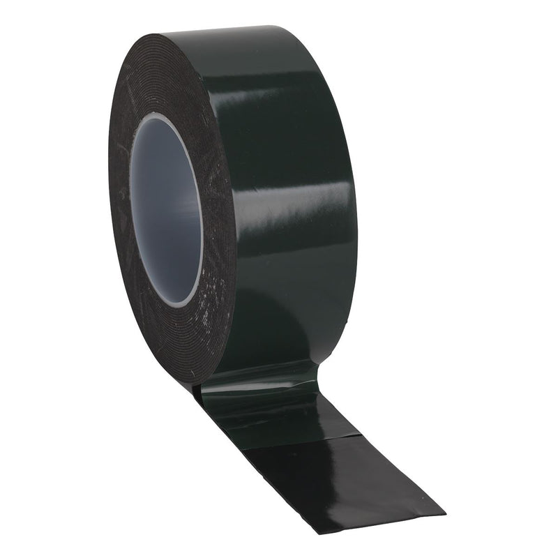 Sealey Double-Sided Adhesive Foam Tape 50mm x 10m Green Backing DSTG5010 Sealey - Dynamic Drive
