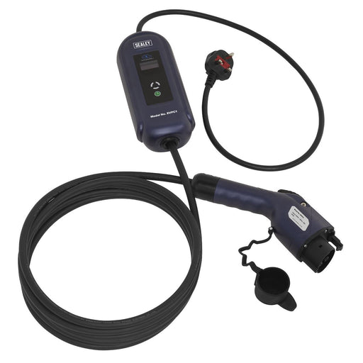 Sealey Portable EV Charger Type 1 to UK 10A 5m Cable EVPC1 Sealey - Dynamic Drive