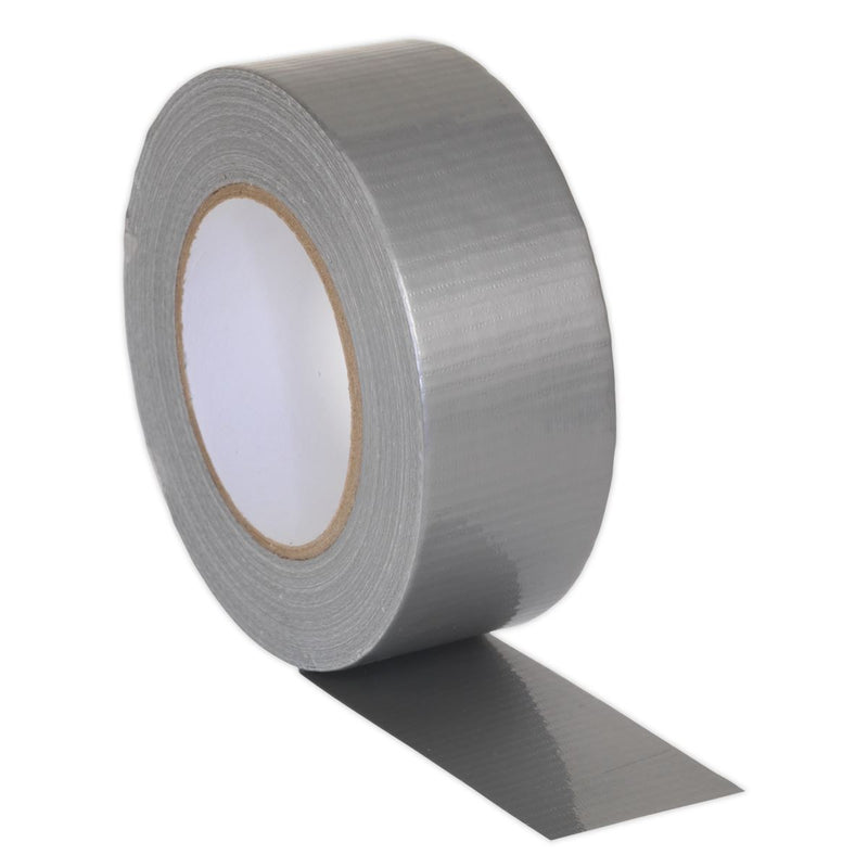 Sealey Duct Tape 48mm x 50m Silver DTS Sealey - Dynamic Drive