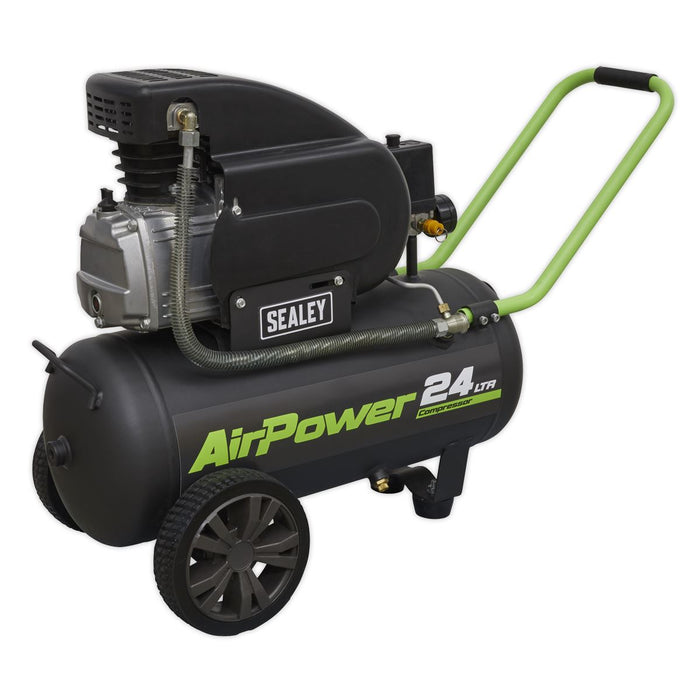 Sealey SAC2420E Air Compressor 24 Litre 24L Direct Drive 2HP 230V New Sealey  - Dynamic Drive