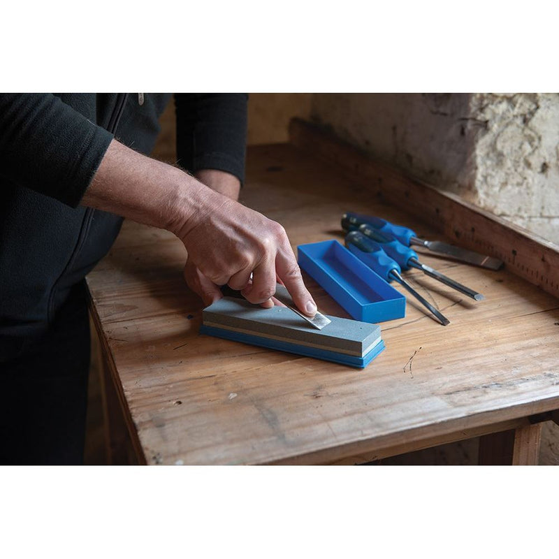 Silverline Silicon Carbide Combination Sharpening Stone Fine / Medium Grade CB14 Silverline  - Dynamic Drive