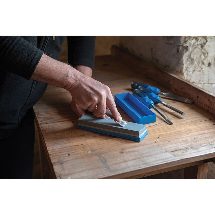 Silverline Silicon Carbide Combination Sharpening Stone Fine / Medium Grade CB14 Silverline  - Dynamic Drive