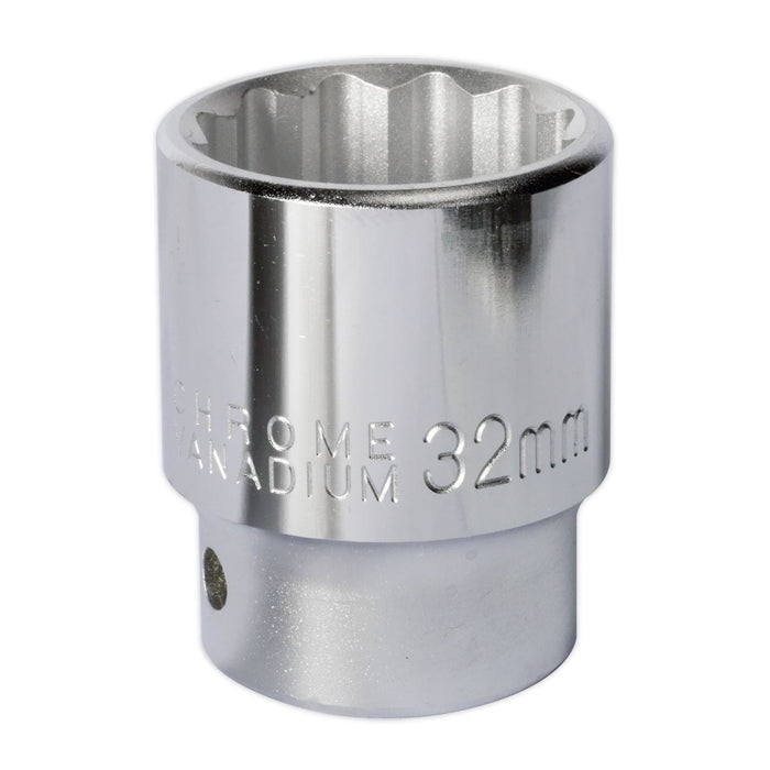 Sealey WallDrive Socket 32mm 3/4"Sq Drive S34/32 Sealey - Dynamic Drive