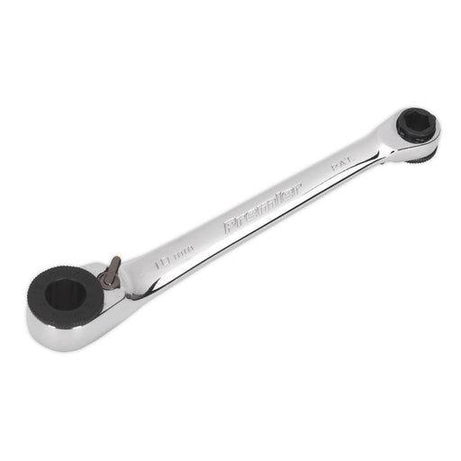 Sealey Ratchet Spanner Reversible 1/4"Hex x 10mm Hex AK6968 Sealey - Dynamic Drive