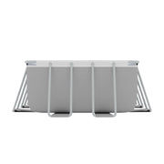 Dellonda Steel Frame Rectangular Swimming Pool - Step Ladder & Filter Pump 21ft Dellonda - Dynamic Drive
