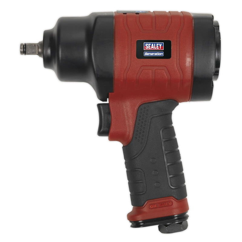 Sealey Composite Air Impact Wrench 3/8"Sq Drive Twin Hammer GSA6000 Sealey - Dynamic Drive