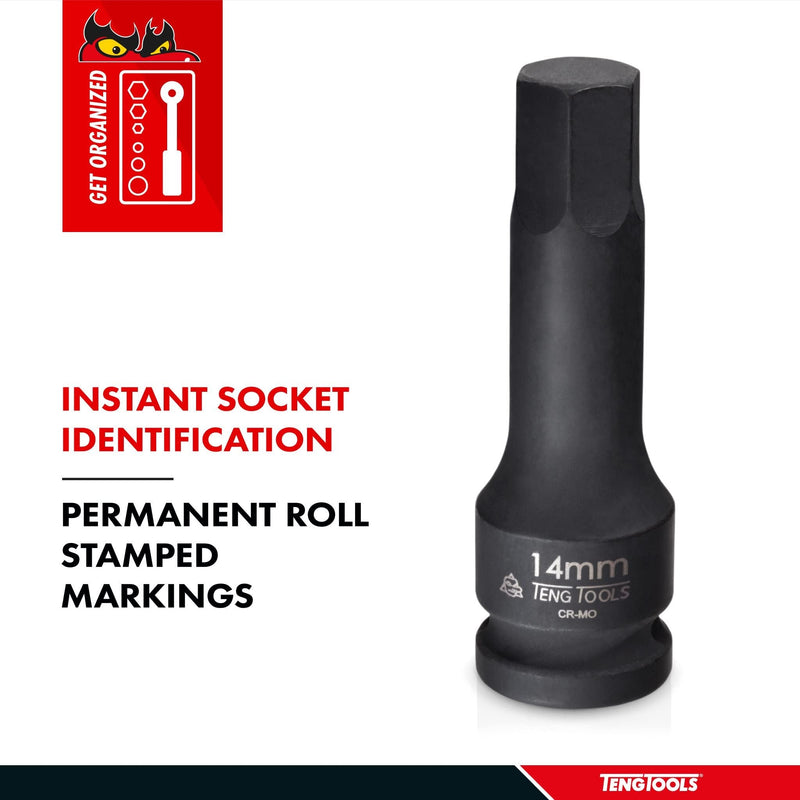 Teng Tools 1/2" Hex Impact Socket DIN AF 5/16" Teng Tools - Dynamic Drive