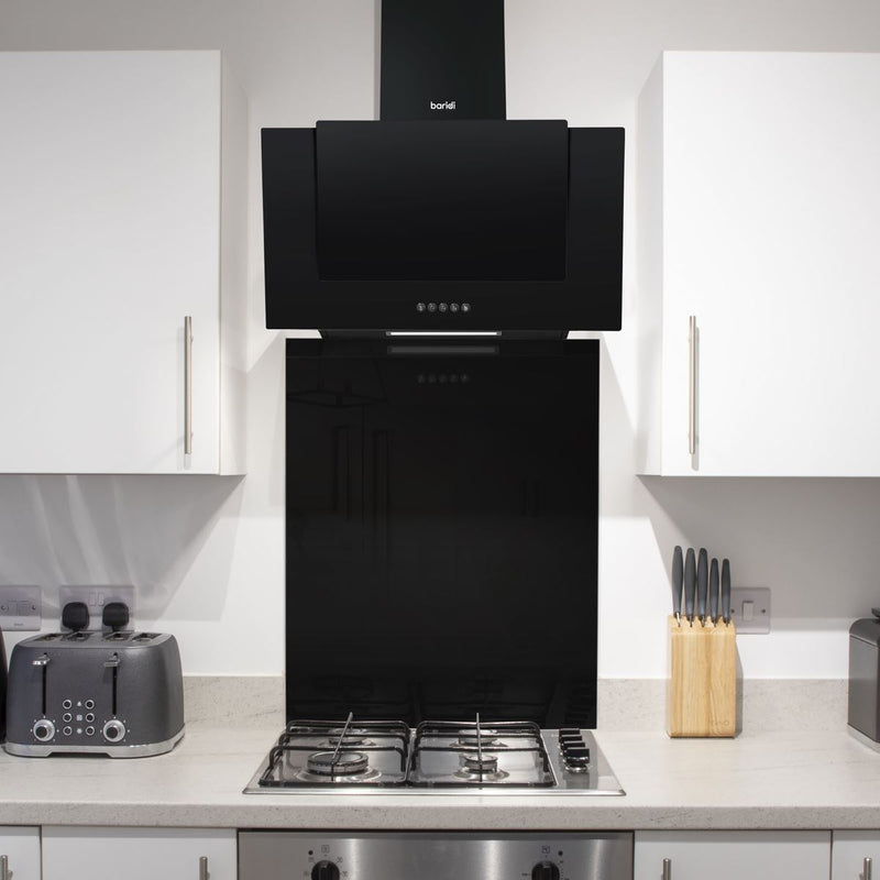 Baridi Splashback for Cooker Hoods 60 x 75cm - Black DH194 Baridi - Dynamic Drive
