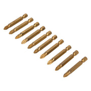 Bluespot Tools Titanium Coated Screwdriver Bits PZ2 x 50mm (Pack 10) BlueSpot Tools - Dynamic Drive