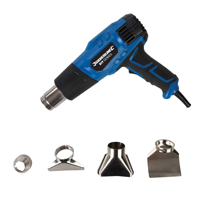 Silverline 2000W Heat Gun 550ºC Silverline - Dynamic Drive