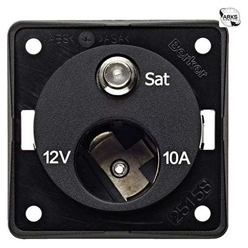 Berker 12V Cigar Socket/Satellite Point Anthricite 21229A Berker - Dynamic Drive