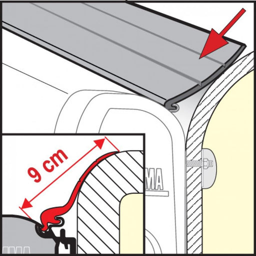 04629-01- RAIN GUARD PLUS 20M Fiamma  - Dynamic Drive