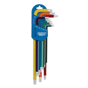 Draper Expert TX-STAR Metric Extra-long Arm Key Set, Colour Coded (9 Piece) Draper - Dynamic Drive