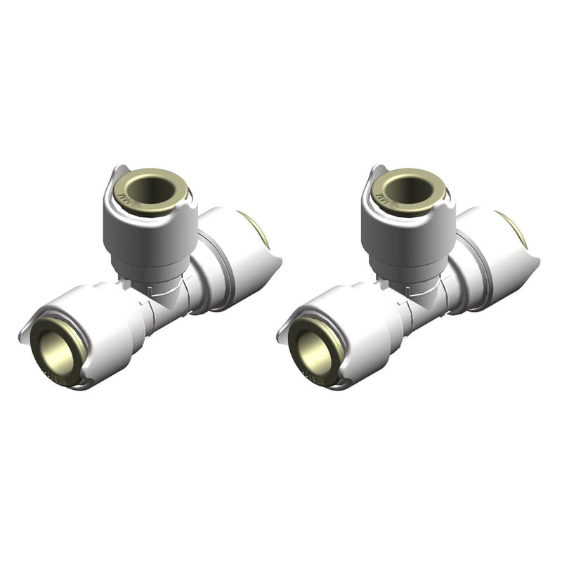 Whale Quick Connect Equal Tee 15mm (Pack of 2) Whale - Dynamic Drive
