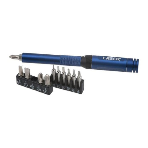 Laser Ratchet Screwdriver for Standard & Precision Bits 8244 Laser - Dynamic Drive