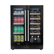 Baridi 40 Bottle/120 Can Freestanding Dual Zone Wine Fridge & Cooler 60cm Baridi - Dynamic Drive