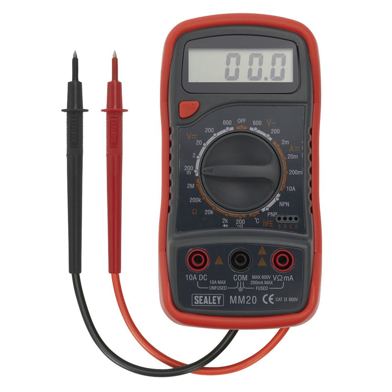 Sealey Digital Multimeter 8-Function with Thermocouple mm20 Sealey - Dynamic Drive
