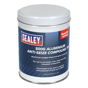 Sealey Aluminium Anti-Seize Compound 500g Tin SCS103 Sealey - Dynamic Drive