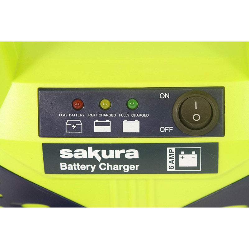 12 Volt 6 Amp Car Battery Charger up to 1.2L Sakura - Dynamic Drive