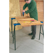 Draper Pair of Fold Down Trestles, 1000 x 800mm 52072 Draper - Dynamic Drive