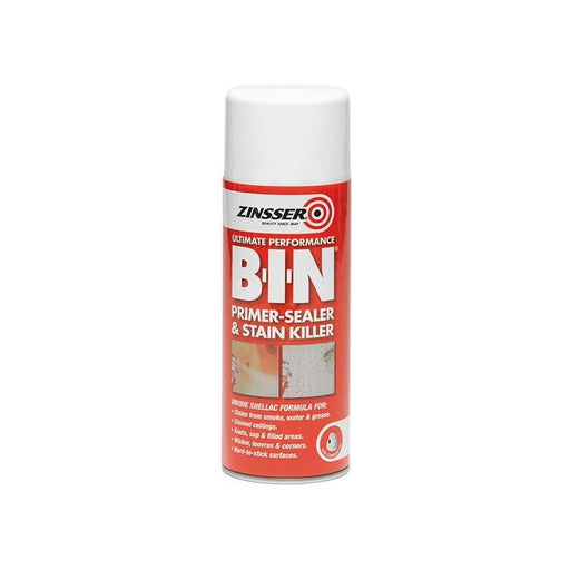 Zinsser B.I.N® Primer, Sealer & Stain Killer Aerosol White 400ml Zinsser - Dynamic Drive