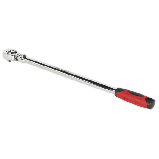 Sealey Ratchet Wrench Flexi-Head Extra-Long 455mm 3/8"Sq Drive AK6697 Sealey - Dynamic Drive