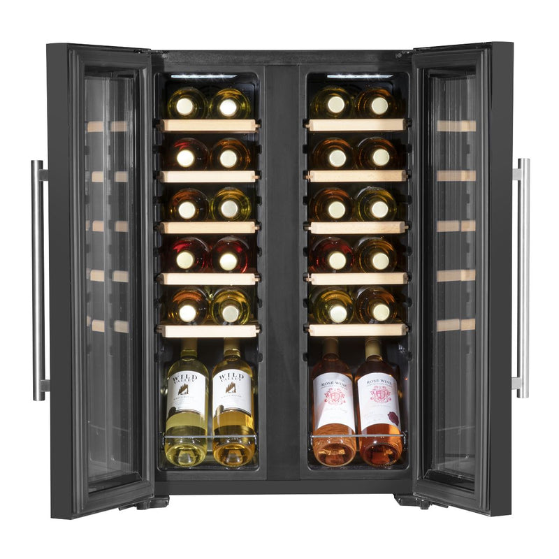 Baridi 24 Bottle Dual Zone Wine Fridge & Cooler DH97 Baridi - Dynamic Drive