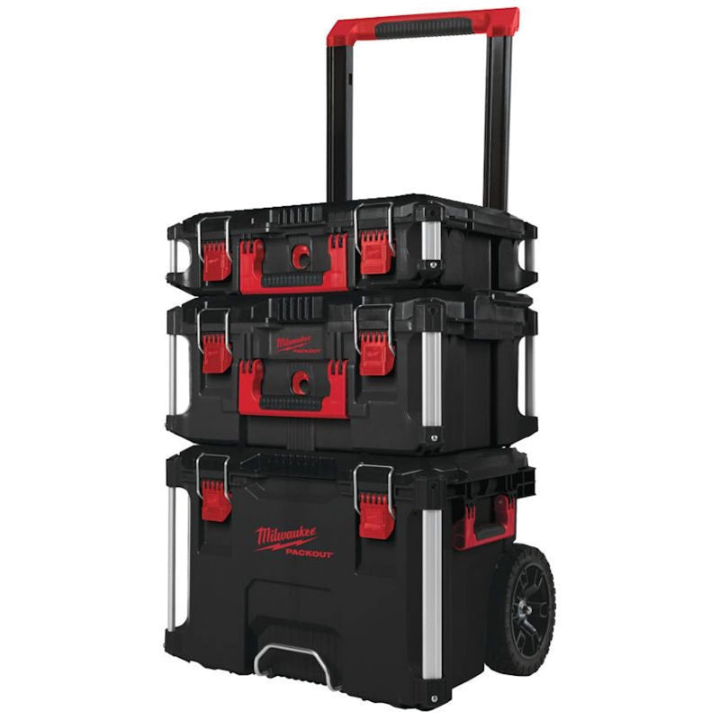 Milwaukee 4932464244 PACKOUT Trolley Set, 3 Piece, Black Milwaukee - Dynamic Drive