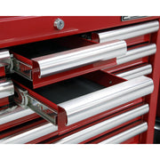 Sealey Topchest 10 Drawer with Ball-Bearing Slides Red AP33109 Sealey - Dynamic Drive