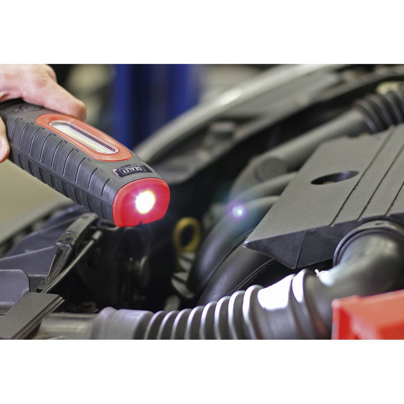 Sealey Rechargeable 360 Inspection Light 16 SMD & 3W SMD LED Black 2 x Lithium-i Sealey - Dynamic Drive