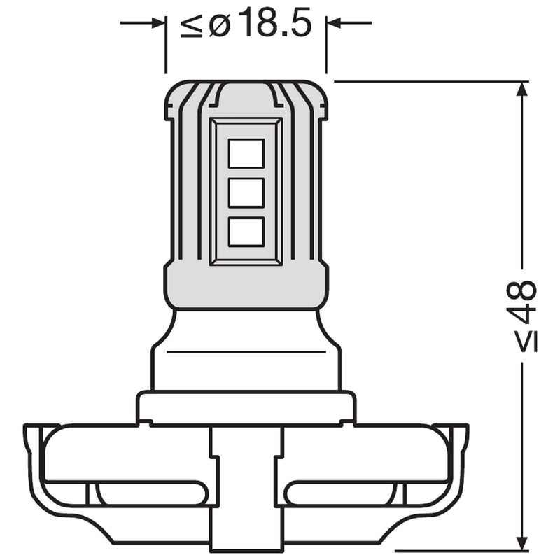 Osram LEDriving SL, 6000K, LED Signal Lamp, Off-Road Only, Non ECE, Folding box Osram - Dynamic Drive