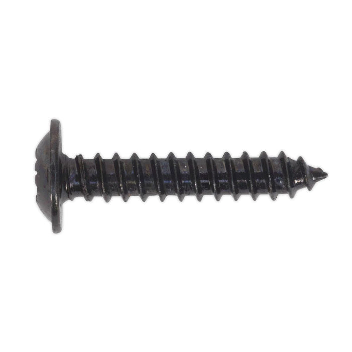Sealey Self Tapping Screw 3.5 x 19mm Flanged Head Black Pozi Pack of 100 BST3519 Sealey - Dynamic Drive