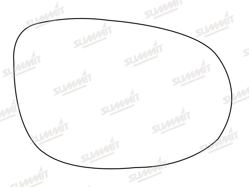 Summit Stick-On Standard Mirror Glass fits Ford Ka 09 on RHS Summit - Dynamic Drive