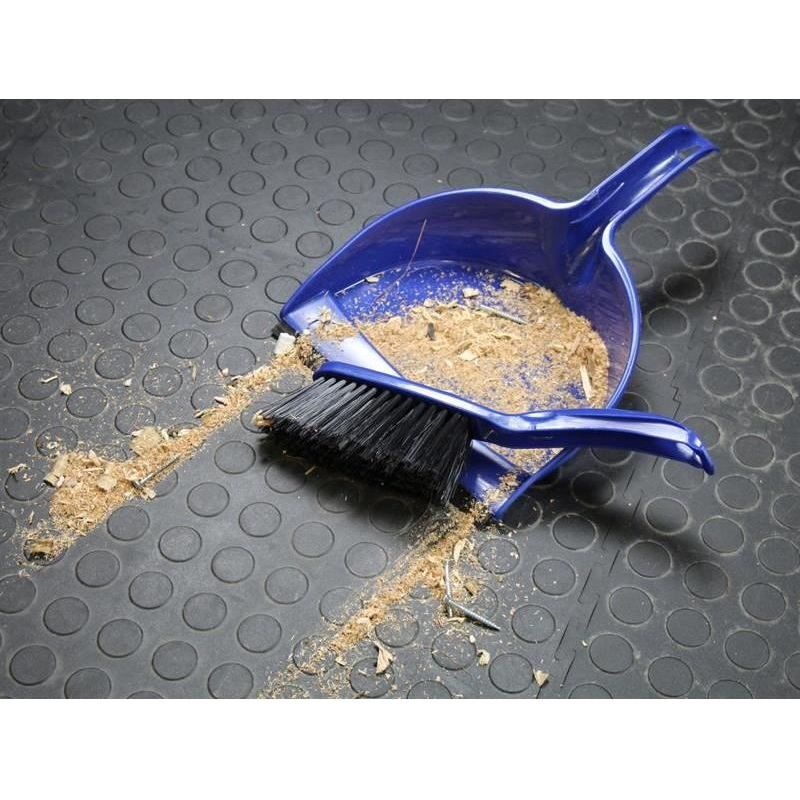 Faithfull Plastic Dustpan & Brush Set Faithfull - Dynamic Drive