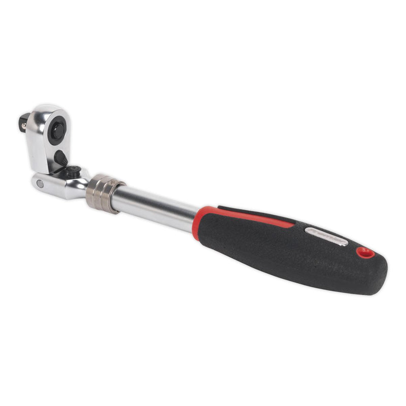 Sealey Ratchet Wrench 3/8"Sq Drive Flexi-Head Extendable Platinum Series AK8983 Sealey - Dynamic Drive
