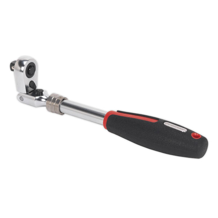 Sealey Ratchet Wrench 3/8"Sq Drive Flexi-Head Extendable Platinum Series AK8983 Sealey - Dynamic Drive