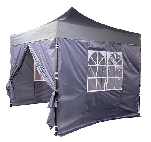 Sides for Louisiana Pavillion in grey (2 x doors, 2 x windows) Unbranded - Dynamic Drive