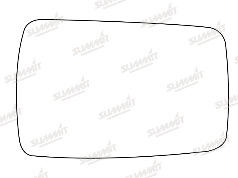 Summit Stick-On Standard Mirror Glass fits Ford Escort Orion 35 Van RHS Summit - Dynamic Drive