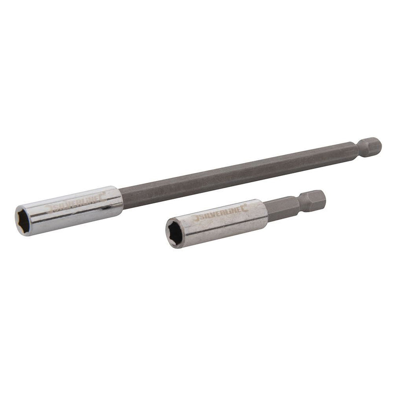 Silverline Magnetic Screwdriver Bit Holder 2pce 60 & 150mm Silverline - Dynamic Drive