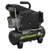 Sealey Air Compressor 6L Direct Drive 1hp SAC0610E Sealey - Dynamic Drive