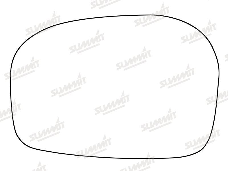 Summit Stick-On Standard Mirror Glass fits Honda Jazz 09 on LHS Summit - Dynamic Drive