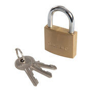 Silverline Brass Padlock 40mm Silverline - Dynamic Drive