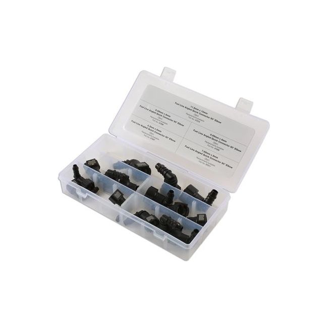 Connect Assorted 90 Angled Fuel Line Quick Connectors 15pc 34030 Tool Connection - Dynamic Drive