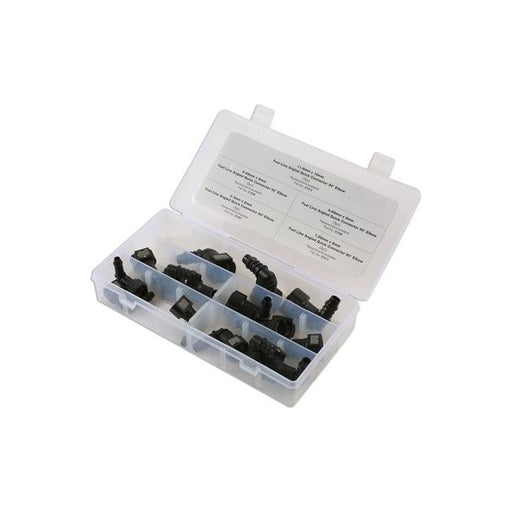 Connect Assorted 90 Angled Fuel Line Quick Connectors 15pc 34030 Tool Connection - Dynamic Drive